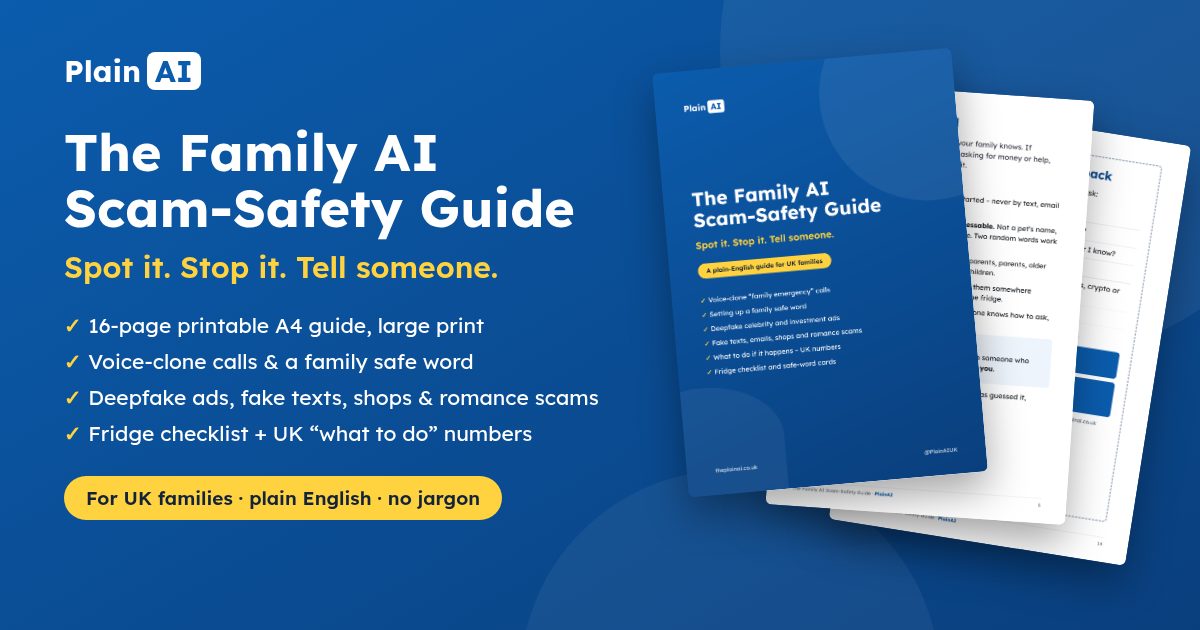 The Family AI Scam-Safety Guide cover
